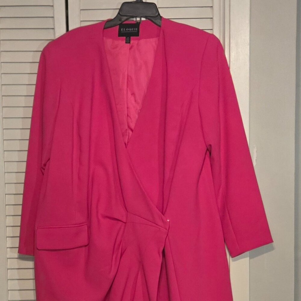 Pink Blazer Dress